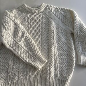 Forever 21 Cream Knit Sweater